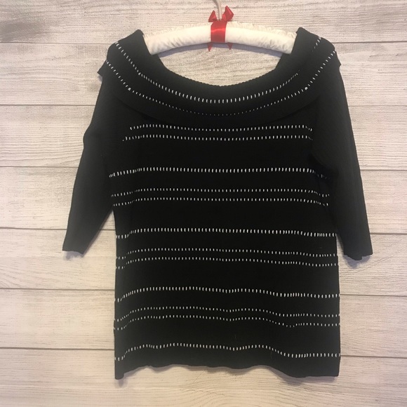Lane Bryant Sweaters - Lane Bryant off the shoulder black plus sweater